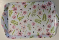 Melamintablett 13x21cm kleine Blumen 6.008